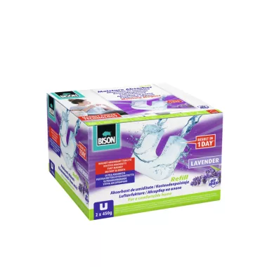 BISON B13354 AirMax páramentesítő utántöltő mágnes tabletta, levendula - 2 x 450 g