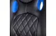 BEMADA BMD1116BL Gamer szék karfával - fekete / kék - 71 x 53 cm / 53 x 47 cm