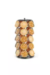 BEWELLO BW0997 Fém kávékapszula tartó - 35 db Dolce Gusto kapszulához - 165 x 165 x 320 mm - fekete