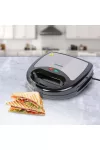 BEWELLO BW1024 Szendvicssütő - 3 az 1-ben - 220-240V - 800W - ezüst/fekete
