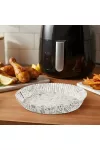 BEWELLO BW1033A Air fryer sütőpapír - olaj nélküli sütőhöz - mintás, kör - 20 cm - 50 db / csomag BEWELLO BW1033A Air fryer sütőpapír - olaj nélküli sütőhöz - mintás, kör - 20 cm - 50 db / csomag