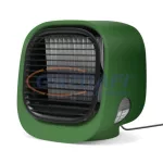   BEWELLO BW2009GR Hordozható USB mini léghűtő ventilátor, zöld színben