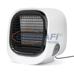   BEWELLO BW2009WH Hordozható USB mini léghűtő ventilátor, fehér színben