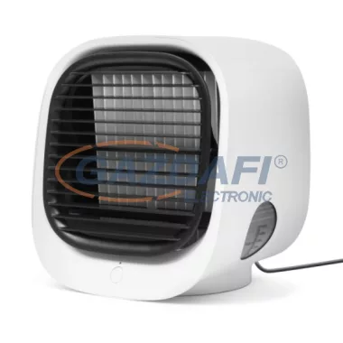 BEWELLO BW2009WH Hordozható USB mini léghűtő ventilátor, fehér színben BEWELLO BW2009WH Hordozható USB mini léghűtő ventilátor, fehér színben