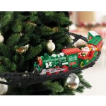 Karácsonyfa kisvasút - zenél, világít - elemes (BW2042)