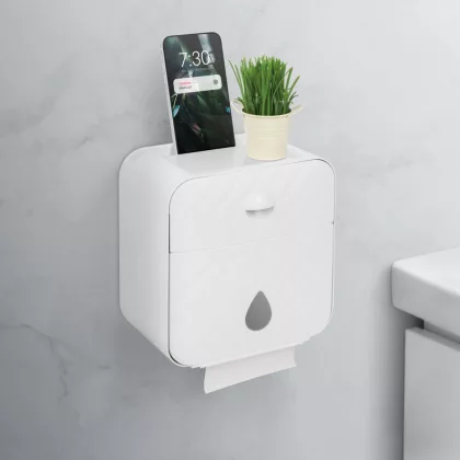   BEWELLO BW3004 WC-papír tartó szekrény - fehér - 205 x 125 x 220 mm