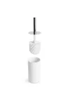 BEWELLO BW3021D WC-kefe + tartó - matt fehér / ezüst BEWELLO BW3021D WC-kefe + tartó - matt fehér / ezüst