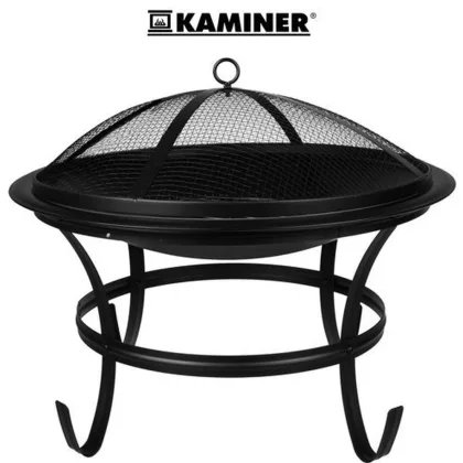 DA00115 Kerti grill fedővel - 56 cm - fekete DA00115 Kerti grill fedővel - 56 cm - fekete