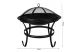 DA00115 Kerti grill fedővel - 56 cm - fekete - 4