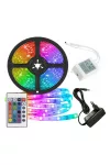 DA00270 RGB színes LED szalag szett - 5 m - 60 LED / m - IP65