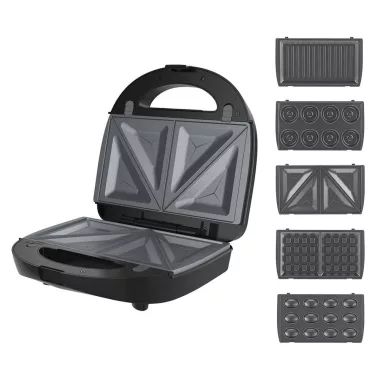 WINNINGSTAR DA01185 WinningStar - Tapadásmentes melegszendvics sütő 5 az 1 -ben - 750 W