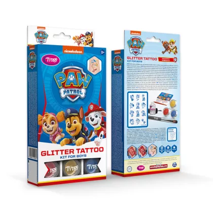 TYTOO TY50218 Paw Patrol fiús csillámtetoválás szett TYTOO TY50218 Paw Patrol fiús csillámtetoválás szett
