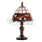 TIFFANY asztali lámpa, G062159, E14, 40W, ø16,5 x 30,5 cm