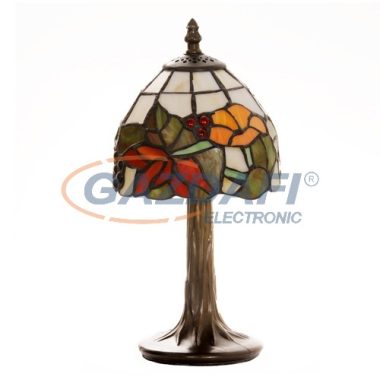 TIFFANY asztali lámpa, G062595, E14, 40W, ø16, 5 x 30, 5 cm