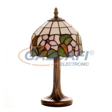 TIFFANY asztali lámpa, G072317, E14, 40W, ø18, 5 x 31 cm