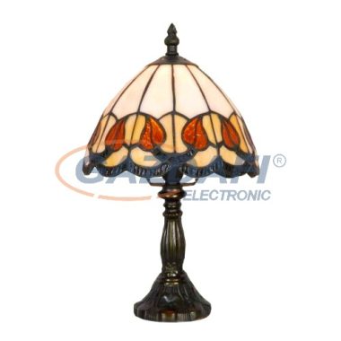 TIFFANY asztali lámpa, G083009, E14, 40W, ø20 x 38 cm