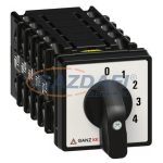   GANZ KK0-20-3600 Előlapra szerelhető fokozatkapcsoló, 20A, 0+5 fokozatú, 1P, IP44