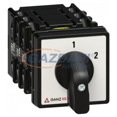 GANZ KK0-20-6008 Irányváltó kézikapcsoló, 3 fázisú 1-0-2, 20A, IP44