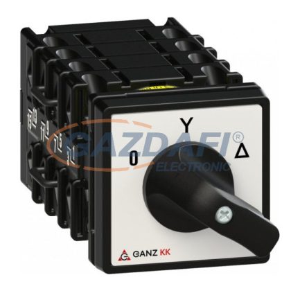   GANZ KK0-20-6013 Motorkapcsoló Dahlander-tekercselésű motorhoz két fordulatszámra, 20A, IP44