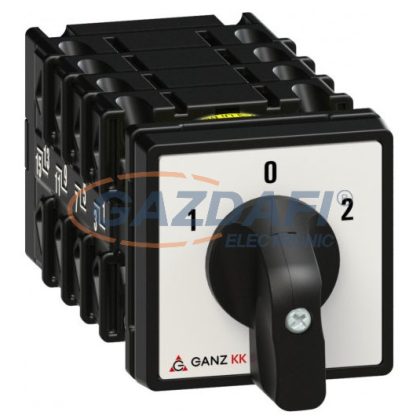   GANZ KK0-20-6432 Átkapcsoló, 1 – 0 – 2 állással, 4P, 20A, IP44