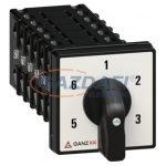   GANZ KK1-32-6038 Fokozat kapcsoló, 1-2-3-4-5-6 állással, 2P, 32A, IP44
