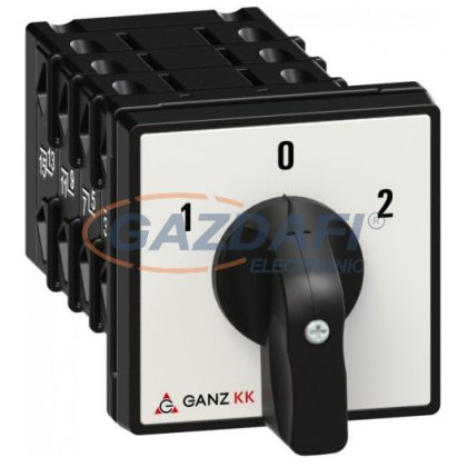   GANZ KK1-32-6129 Átkapcsoló, 1-0-2 állással, 4P, 32A, IP44