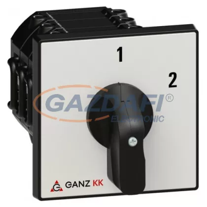 GANZ KK2-40-6004 Átkapcsoló, 1 - 2 állás, 3P, 40A, IP44