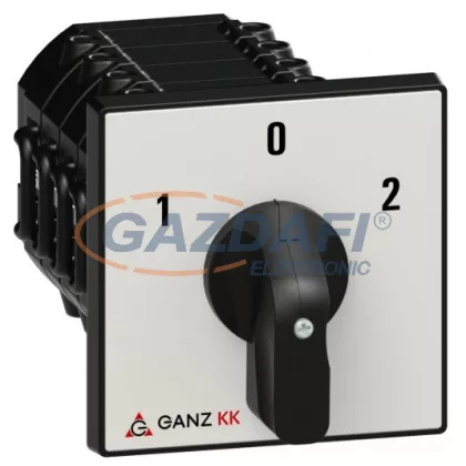 GANZ KK2-40-6099 Átkapcsoló, 1-0- 2 állás, 4P, 40A, IP44