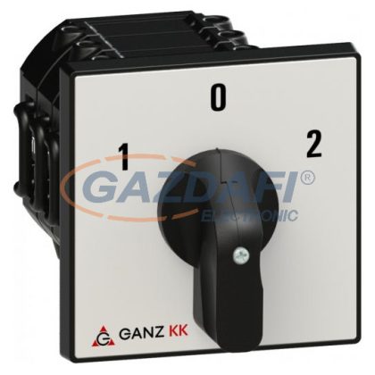   GANZ KK2-63-6008 Irányváltó kapcsoló, 1-0-2 állás, 3 fázisú, 63A, IP44