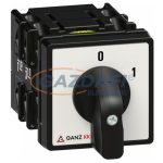 GANZ KKE0-20-6002 Be-Ki kapcsoló előlappal, 3P, 20A, IP65