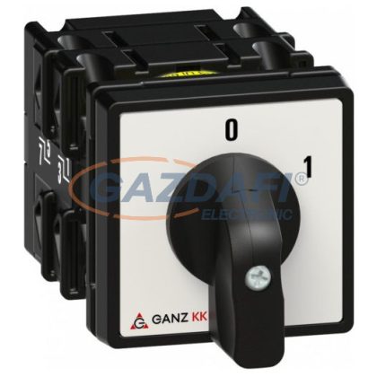 GANZ KKE0-20-6002 Be-Ki kapcsoló előlappal, 3P, 20A, IP65