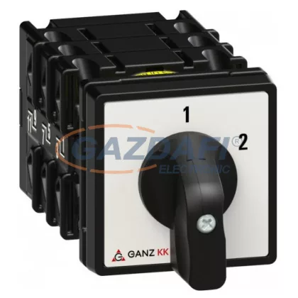  GANZ KKE0-20-6004 Átkapcsoló, 1-2 állással, előlappal, 3P, 20A, IP65