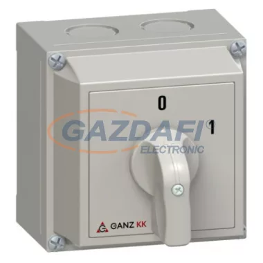 GANZ KKM0-20-6001 Tokozott be-ki kapcsoló, 2P, 20A, IP65