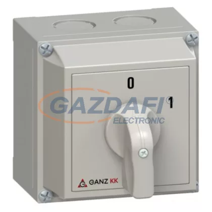 GANZ KKM0-20-6001 Tokozott be-ki kapcsoló, 2P, 20A, IP65