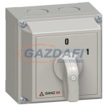 GANZ KKM0-20-6002 Tokozott be-ki kapcsoló, 3P, 20A, IP65