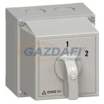   GANZ KKM0-20-6004 Tokozott átkapcsoló, 1 – 2 állással, 3P, 20A, IP42