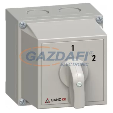 GANZ KKM0-20-6004 Tokozott átkapcsoló, 1 – 2 állással, 3P, 20A, IP42