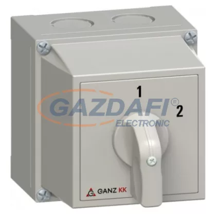   GANZ KKM0-20-6004 Tokozott átkapcsoló, 1 – 2 állással, 3P, 20A, IP42