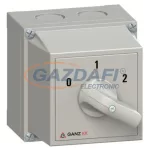   GANZ KKM0-20-6013 Tokozott Dahlander kapcsoló, 0-1-2 állással, 20A, IP42