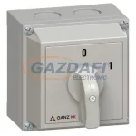 GANZ KKM0-20-6044 Tokozott Be-Ki kapcsoló, 4P, 20A, IP65