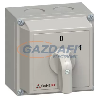 GANZ KKM0-20-6044 Tokozott Be-Ki kapcsoló, 4P, 20A, IP65