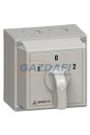GANZ KKM0-20-6426 Tokozott átkapcsoló, 1-0-2 állással, 1P, 20A, IP65