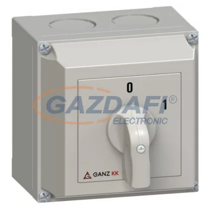 GANZ KKM1-32-6001 Tokozott Be-Ki kapcsoló, 2P, 32A, IP65