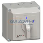   GANZ KKM1-32-6002 A2 Tokozott Be-Ki kapcsoló, rozsdamentes, 3P, 32A, IP65