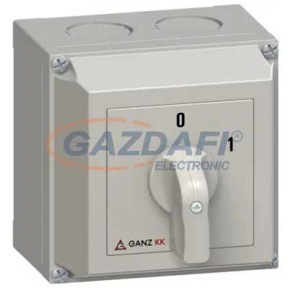 GANZ KKM1-32-6002 Tokozott Be-Ki kapcsoló, 3P, 32A, IP65