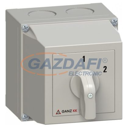   GANZ KKM1-32-6004 Tokozott átkapcsoló, 1-2 állású, 3P, 32A, IP65