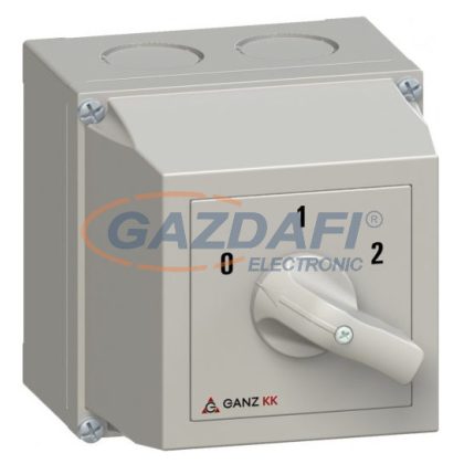   GANZ KKM1-32-6013 Tokozott dahlander kapcsoló, 0-1-2 állás, 32A, IP65