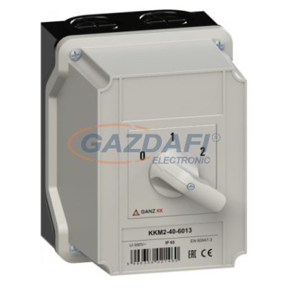 GANZ KKM2-40-6013 Tokozott dahlander kapcsoló, 40A, IP65