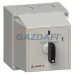   GANZ KKMZ0-20-6002 M1 Tokos kulccsal zárható kézikapcsoló, 3P, 20A, IP42