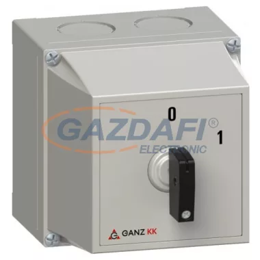 GANZ KKMZ0-20-6002 M1 Tokos kulccsal zárható kézikapcsoló, 3P, 20A, IP42